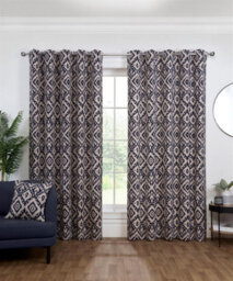 "Sundour Eyelet Curtains Marrakech By Iliv Ring Top Curtain Pair 66X54"" Blue"