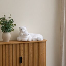 Samuel Alexander 49Cm Flocked Polar Bear & Cub Christmas Decoration - thumbnail 2