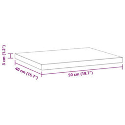 Berkfield Wall Shelves 2 Pcs 50X40X3 Cm Black Stainless Steel - thumbnail 9
