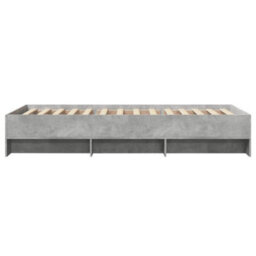 Berkfield Bed Frame Without Mattress Concrete Grey 75X190Cm Engineered Wood - thumbnail 6
