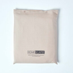 Homescapes Natural Linen Deep Fitted Sheet, Single - thumbnail 6