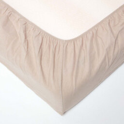 Homescapes Natural Linen Deep Fitted Sheet, Single - thumbnail 2