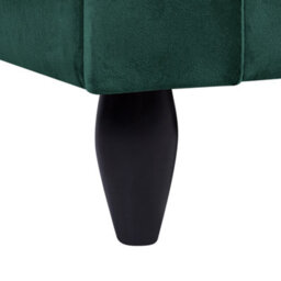 Beliani Sofa 3 Seater Bornholm Velvet Dark Green - thumbnail 8