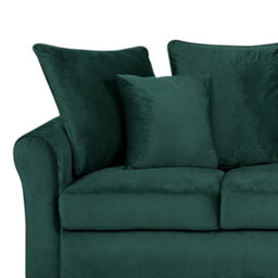 Beliani Sofa 3 Seater Bornholm Velvet Dark Green - thumbnail 5