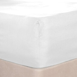 Ohs Microfibre Deep Fitted Sheet, White - King - thumbnail 2