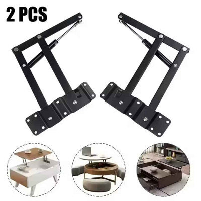 2Pcs Hydraulic Lift Up Table Hinges For Folding Or Lift Top Furniture - image 1