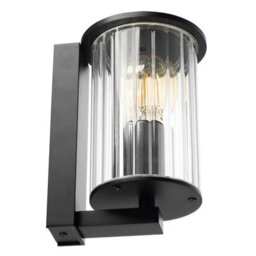 Luminosa Lighting Luminosa Norfolk Outdoor Wall Lantern Black, Clear Glass Shade E27, Ip44 - thumbnail 4