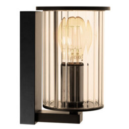 Luminosa Lighting Luminosa Norfolk Outdoor Wall Lantern Black, Clear Glass Shade E27, Ip44 - thumbnail 3