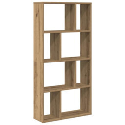Berkfield Durable Bookcase Artisian Oak 60X20X120 Cm Engineered Wood - thumbnail 7