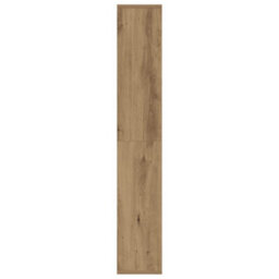 Berkfield Durable Bookcase Artisian Oak 60X20X120 Cm Engineered Wood - thumbnail 6