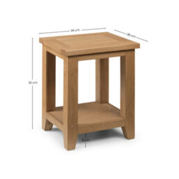 Oakham Stylish Thistlewood Lamp Table In Oak - thumbnail 3