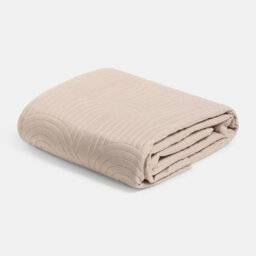 Ohs Quilted Arches Pinsonic Blanket Bedspread Throw Over Bed, Natural - 200 X 240 Cm - thumbnail 3