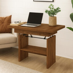 Modern Extendable Coffee Table Janek 116 -156 Cm Pvc Veneer Living Room Table Light Ash