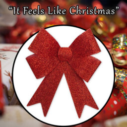 Tinsel Bow Christmas Decoration X 1 37Cm X 49Cm X 13Cm Red - thumbnail 7