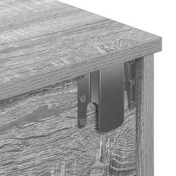 Berkfield Durable Wall Shelf With Drawers Grey Sonoma 80X31X17 Cm Engineered Wood - thumbnail 9