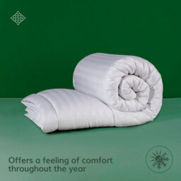 Opulent Home 7.5 Tog King Duvet - All Season, Anti-Allergy, Breathable Striped Microfibre Quilt - thumbnail 5