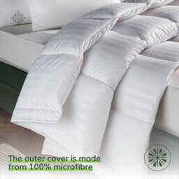 Opulent Home 7.5 Tog King Duvet - All Season, Anti-Allergy, Breathable Striped Microfibre Quilt - thumbnail 4