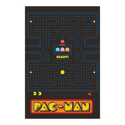 Pac Man Fleece Maze Blanket Multicoloured (150Cm X 100Cm) - image 1