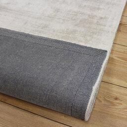 White Handmade , Luxurious , Modern , Plain Easy To Clean Viscose Rug For Living Room, Bedroom - 200Cm X 290Cm - thumbnail 5