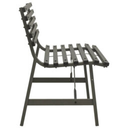 Walplus Garden Bench 110 Cm Steel Black - thumbnail 4