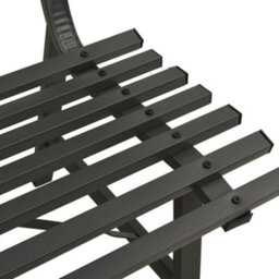 Walplus Garden Bench 110 Cm Steel Black - thumbnail 6