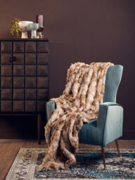 Orsina Green Velvet Chair With Gold Finish Legs, Vertical Channel Tufted Comfort Seat, Winged-Back Velvet Armchair - thumbnail 3