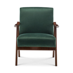 Velvet Bottle Green Selma Accent Chair - thumbnail 2