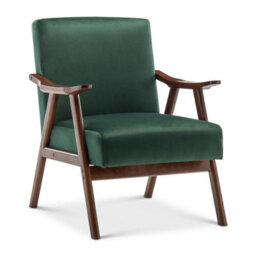 Velvet Bottle Green Selma Accent Chair - thumbnail 3