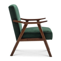 Velvet Bottle Green Selma Accent Chair - thumbnail 6