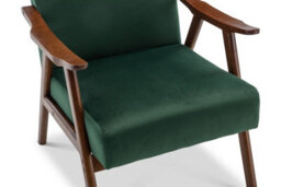 Velvet Bottle Green Selma Accent Chair - thumbnail 4