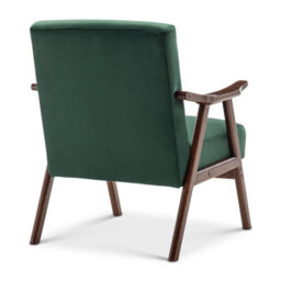 Velvet Bottle Green Selma Accent Chair - thumbnail 7