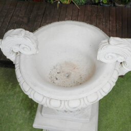 Pair Of Large Edwardian Stone Vase On Plinths - thumbnail 9