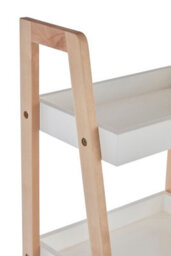 Orsina Contemporary Four Tier Birch Wood Bathroom Shelf Unit, Versatile Large Shelving Unit, Durable Shelf - thumbnail 5