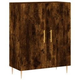 Berkfield Elegant Highboard Smoked Oak 69.5X34X180 Cm Engineered Wood - thumbnail 7