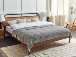 Beliani Blanket Chyama Cotton 200 X 220 Cm Black - thumbnail 2