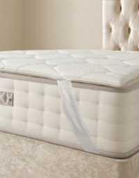 Somnior Beds Somnior Cooling Mattress Topper - Thin & Breathable Temperature Regulating Enhances Comfort Without Changing Mattress Feel - 4Ft6