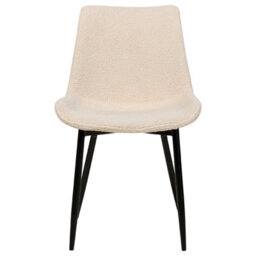 Beliani Set Of 2 Dining Chairs Avilla Boucle Beige - thumbnail 5