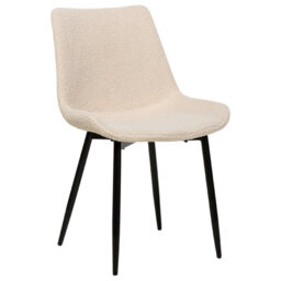 Beliani Set Of 2 Dining Chairs Avilla Boucle Beige - thumbnail 6