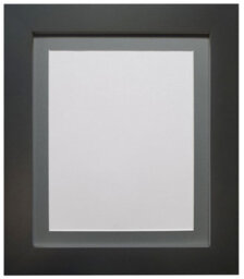Frames By Post Metro Black Frame With Dark Grey Mount 30 X 40Cm Image Size 12 X 8 Inch - thumbnail 1