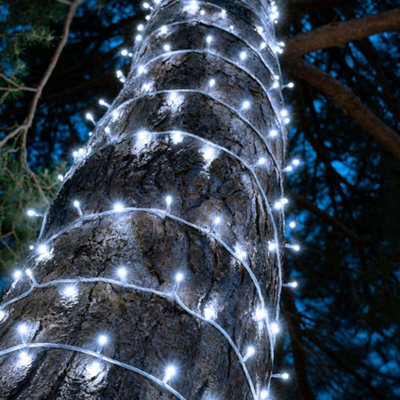 Christmas Tree World Crownvine 40M Fairy Lights Starter Set - 400 Leds Bright White  - White Rubber Cable - image 1