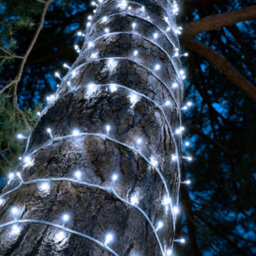 Christmas Tree World Crownvine 40M Fairy Lights Starter Set - 400 Leds Bright White  - White Rubber Cable - thumbnail 1