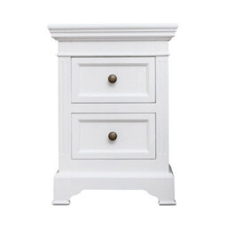 Melody Maison Large White 7 Drawer Chest Of Drawers & Pair Of Bedside Tables - Daventry White Range - thumbnail 7