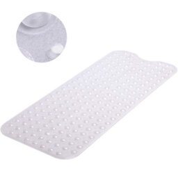 Mass Dynamic Extra-Long Non-Slip Bath Mat  Clear 100 X 40Cm Shower Mat With Suction Cups, Anti-Mould, Machine Washable & Bpa-Free - thumbnail 1