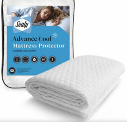 Sealy Advance Cool Mattress Protector Waterproof Cooling King Or Super King Size - thumbnail 1