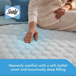 Sealy Advance Cool Mattress Protector Waterproof Cooling King Or Super King Size - thumbnail 4