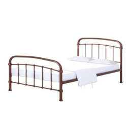 LPD 4.6 Feet Halston Double Bed - Metal - L200 X W146 X H113 Cm - Copper - thumbnail 2