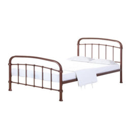 LPD 4.6 Feet Halston Double Bed - Metal - L200 X W146 X H113 Cm - Copper - thumbnail 1