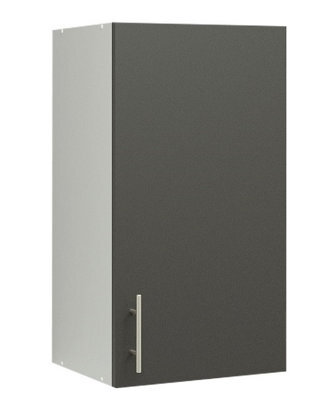 Jd Greta Kitchen Wall Unit 400mm Storage Cabinet With Doors And Shelf 40Cm - Dark Grey Matt - image 1