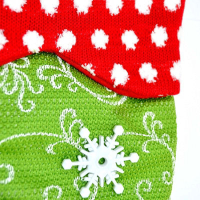 Shatchi Traditional Personalised Luxury Stocking Sack Sock Gifts Xmas Decorations Toys Sweets Fun 50Cm Toe To Top Long Santa, Mult - image 1