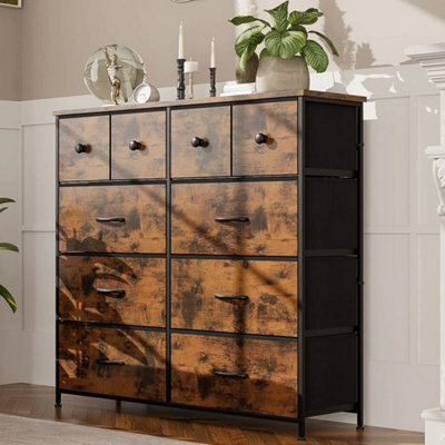 Chest Of Drawers 10 Drawer Dresser Bedroom Bedside Storage Organizer Unit - image 1